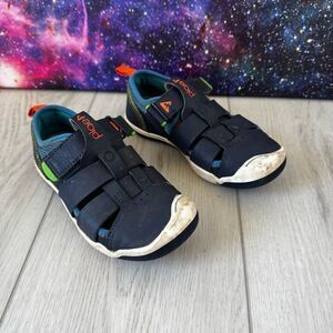 Plae Sam 2.0 Navy Blue Fisherman Sandals Kids 12 Toddler Boy Girl Water Shoe